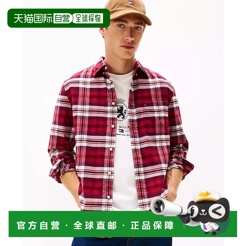 1h可退 【美国直邮】tommy hilfiger 男士 衬衫法兰绒