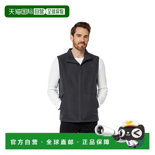 自营The North Face Camden NF0A7UJQ男式沥青灰色软壳全拉链背心