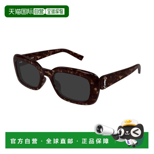 自营saint laurentSl M130金属龟形醋酸纤维大号太阳眼镜-黑色 美