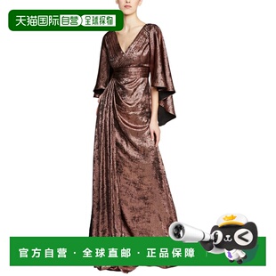 gold 自营Theia Gown Asymmetric 美国奥莱直发连衣裙 Nadine