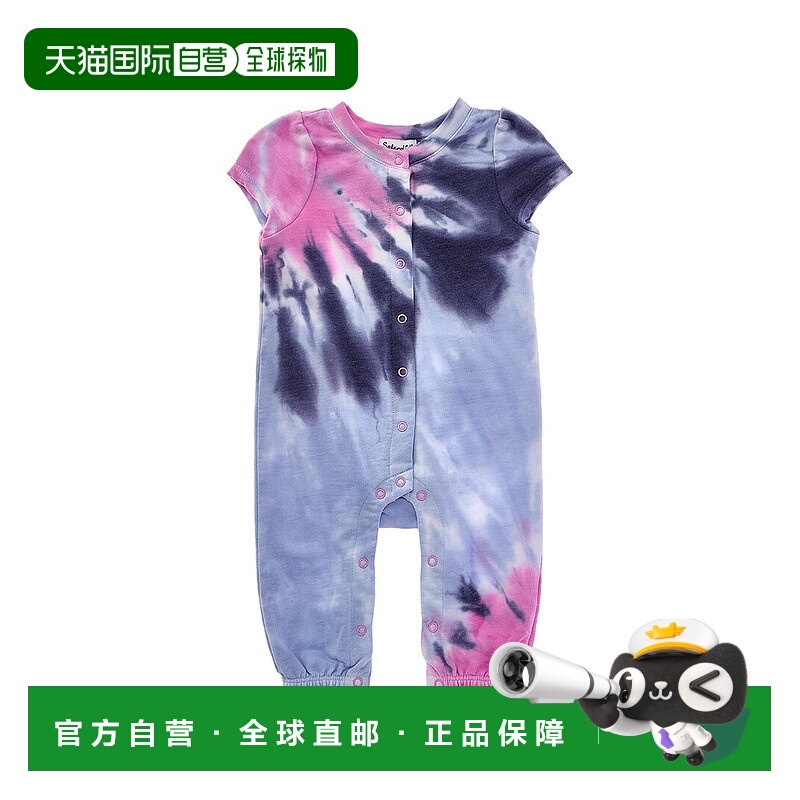 自营Splendid Blooming Tie-Dye Romper - purple 美国奥莱直发