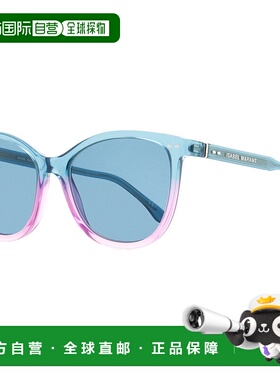 自营 Isabel Marant 女士蝴蝶太阳镜 IM0078S NYDKU 蓝绿色-粉色