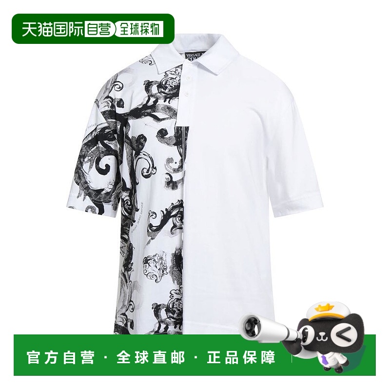 1h可退 【美国直邮】versace/范思哲 男士 Polo衫短袖针织衫