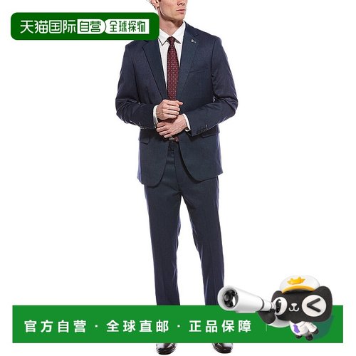 自营scotch & soda苏格兰苏打鸟眼套装-蓝色 美国奥莱直发西装