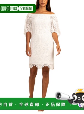 自营Trina Turk 甜美中长连衣裙 - 白色 美国奥莱直发