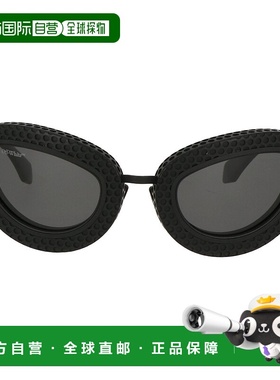 自营 off-white米白色中性黑色太阳镜-黑色 美国奥莱直发