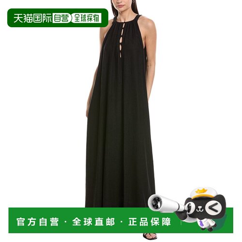 自营WeWoreWhat Maxi Dress - black 美国奥莱直发连衣裙长裙