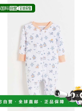 自营babycottonsHalloween Zip Footed Pajama - full-print 美国