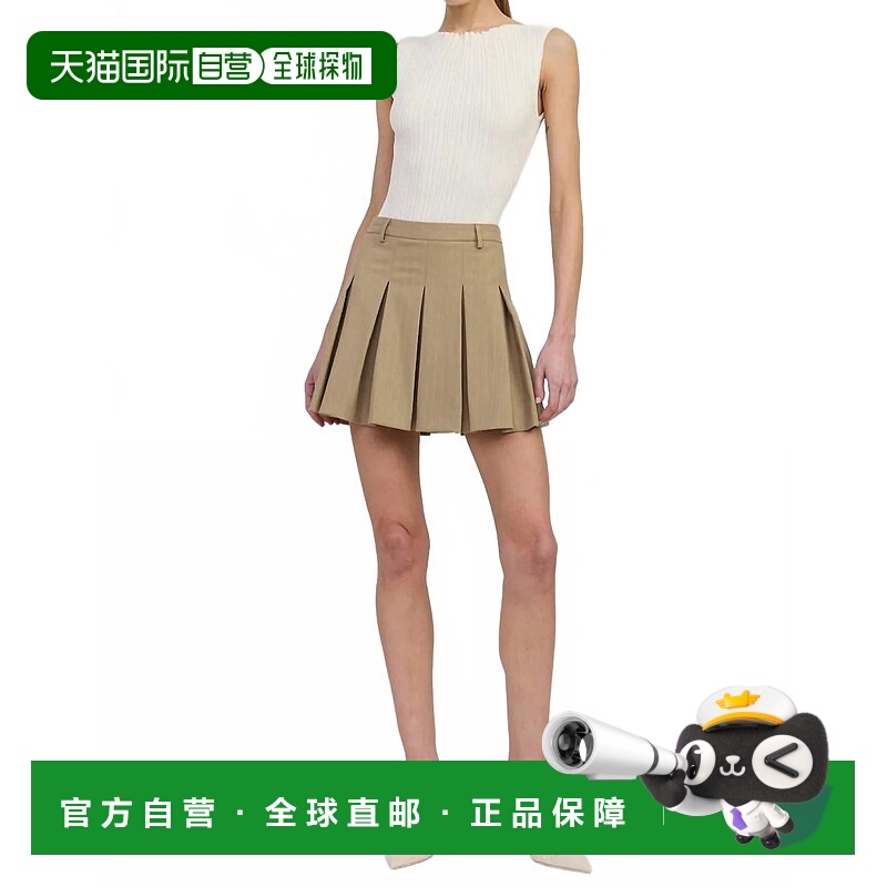 自营en saisonArden Mini Skirt In Taupe Ecru - taupe ecru 美