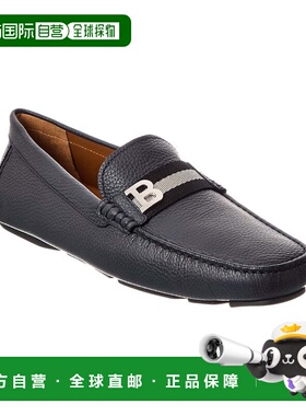 自营Bally Wiliam Leather Driver - blue 美国奥莱直发巴利