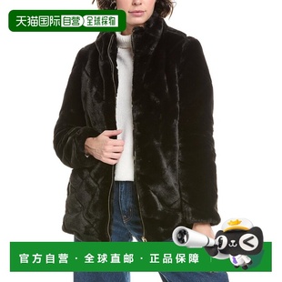 美国奥莱直发 黑色 自营Via Spiga凹槽夹克