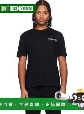 1h可退 香港直邮潮奢 Balmain 巴尔曼 男士 黑色 Embroidered Sig