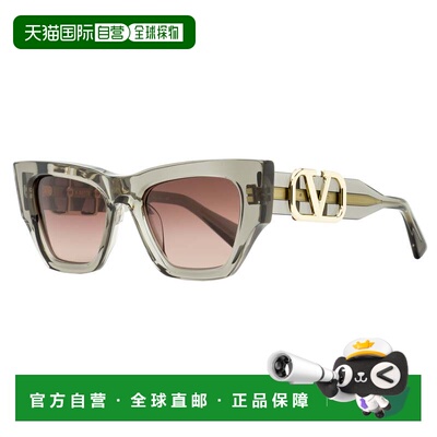 自营Valentino Women's V-Sette Sunglasses VLS-166 C Transpare