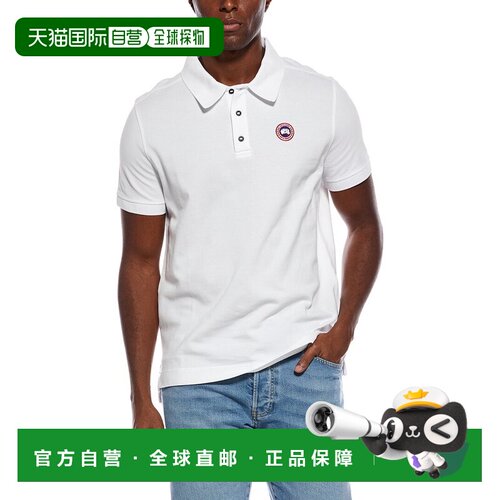 自营canada goose加拿大鹅polo衫-白色 美国奥莱直发