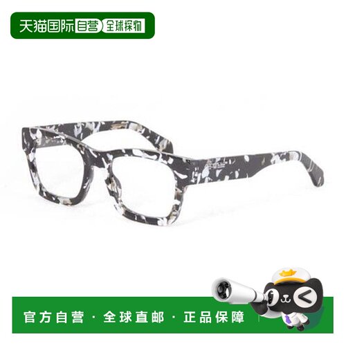 自营off-white，镜框和镜片-黑色 美国奥莱直发