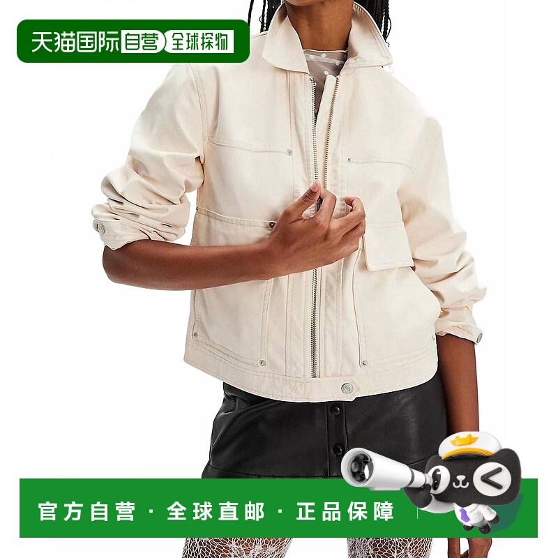 自营free peopleBlair Vegan Suede Jacket In Sea Salt - sea sa