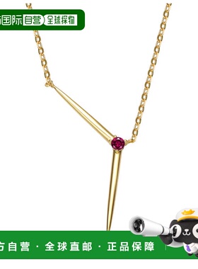 自营geneviveSterling Silver 14K Gold Plated with Colored Cub