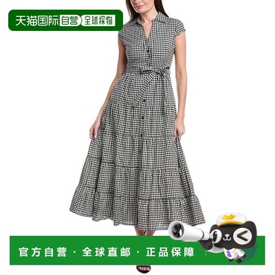 自营Avec Les Filles Maxi Shirtdress - black 美国奥莱直发