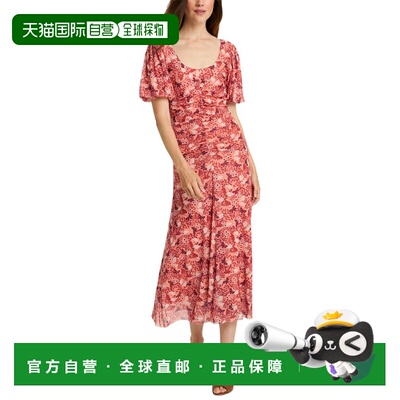 自营Draper James Mindy Midi Dress - orange 美国奥莱直发