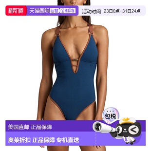 Frankie blue Contrast Swimsuit 美国奥莱直发 Trim 自营Reiss