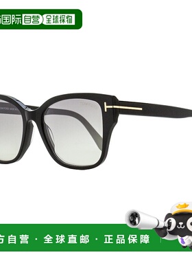 自营 Tom Ford女式Elsa太阳镜TF1108 01C黑色55mm-01C 美国奥莱直