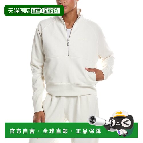 自营Sweaty Betty Revive Rib Mix 1/2拉链运动衫-白色 美国奥莱