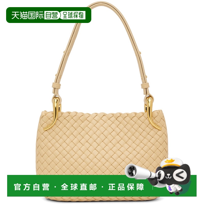 1h可退 香港直邮潮奢 Bottega Veneta 葆蝶家 女士 米色小号 Clic