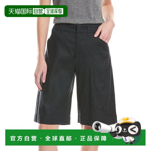 自营rag & bone Banks Linen-Blend Short - blue 美国奥莱直发