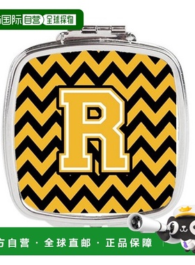 自营 Carolines Treasures CJ1053-RSCM 字母 R 雪佛龙黑色正品