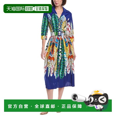 自营Samantha Sung Audrey Shirtdress - blue 美国奥莱直发