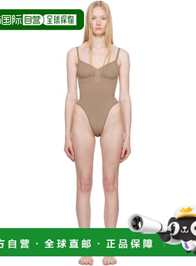 1h可退 香港直邮潮奢 SKIMS 女士 灰褐色 Seamless Sculpt Thong