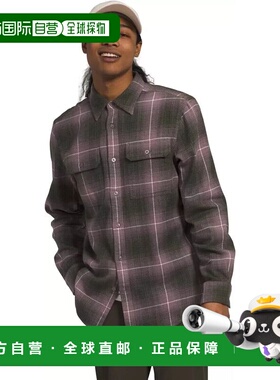 自营 The North Face Arroyo NF0A4QPJOZ5男式紫色法兰绒纽扣衬衫