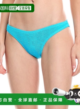 自营 bond-eye swim邦德眼游泳标志短比基尼底部-蓝色 美国奥莱直