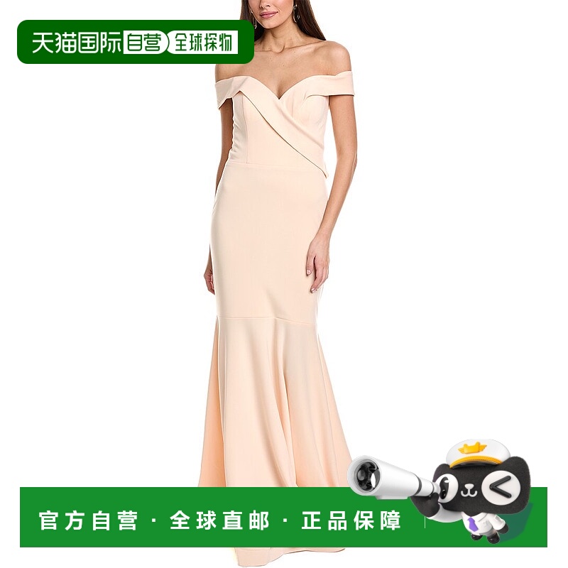 自营Rene Ruiz Trumpet Gown - beige 美国奥莱直发