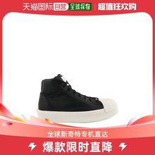 香港直发RICK OWENS 男士黑色皮革高帮运动鞋 RM17F8821-CQ1848-9