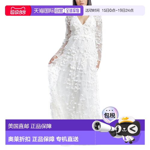 自营Dress The Population Angelina Maxi Dress - white 美国奥
