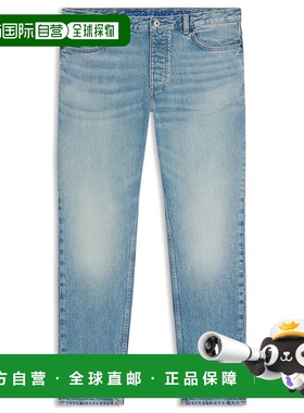 自营 hugo boss绿色弹力牛仔锥形牛仔裤-蓝色 美国奥莱直发直筒裤