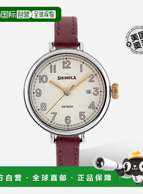 自营SHINOLA Detroit 女式 The Birdy S0120250578 象牙色手表礼