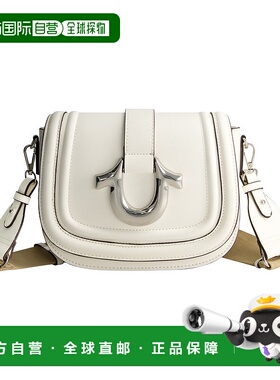 自营 True Religion 马鞍包配金色五金配件 - 白色 美国奥莱直发