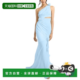 Sept Kaleb 自营cinq 蓝色 septCinq 丝绸礼服 美国奥莱直