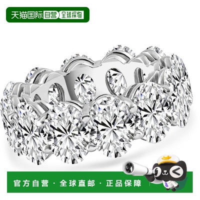 自营 pompeii312.50 克拉椭圆形莫桑石永恒戒指 14k 金 - 14k 黄