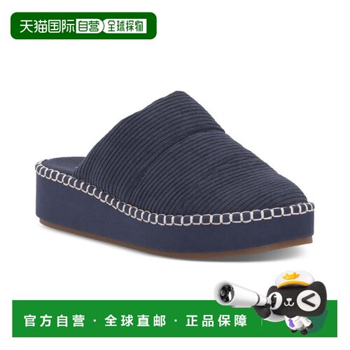自营Lucky Brand Lisilly女式海军蓝楔形拖鞋JOBB2048-蓝色 美国