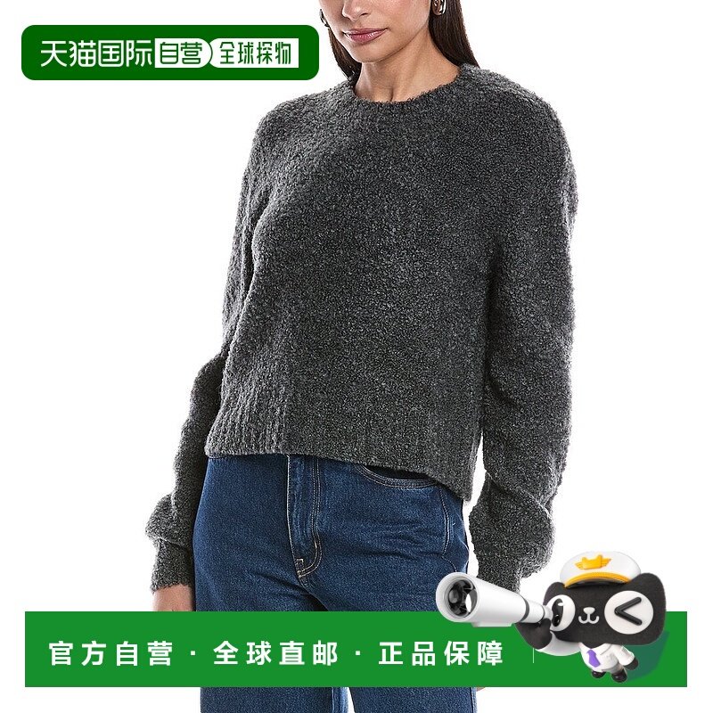 自营 Bella Dahl羊毛混纺圆领毛衣-灰色 美国奥莱直发,女装/女士精品,毛衣,淘宝优惠券,粉丝福利购,淘宝优惠卷