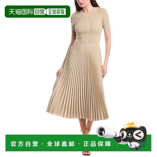 自营Hugo Boss Fadridi Midi Dress - tan 美国奥莱直发连衣裙