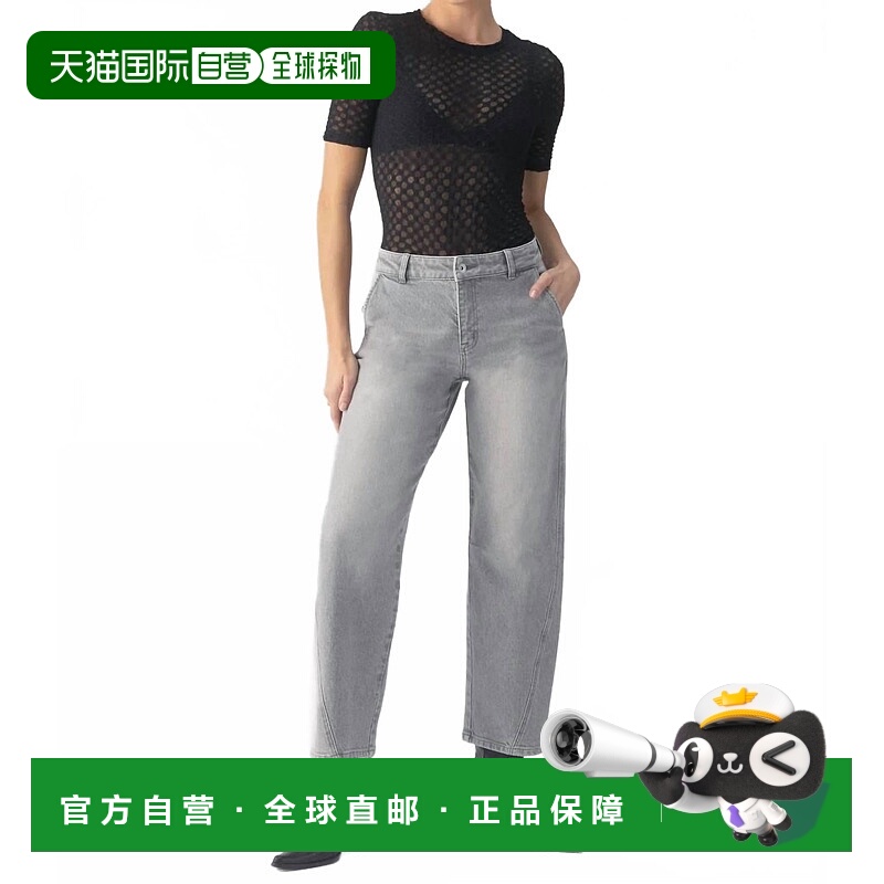 自营sanctuaryTwisted Seam Barrel Jeans In Grey Mist - grey m