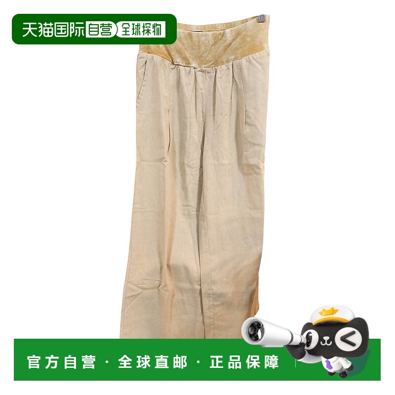 自营faire灰褐色女式吊带裤 美国奥莱直发休闲裤阔腿裤直筒裤