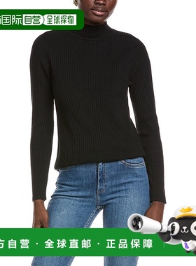 自营Jones New York Sutton Mock Neck Sweater - black 美国奥莱