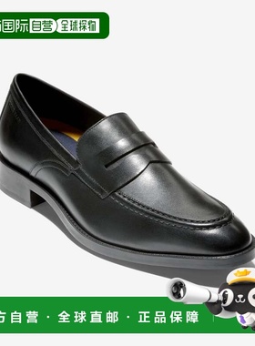 自营Men's Cole Haan Hawthorne C33223 Penny Loafers Black Lea