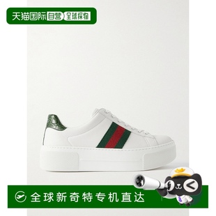 香港直邮潮奢 古驰 1h可退 Gucci 7913 女士 Ace系列饰织带运动鞋