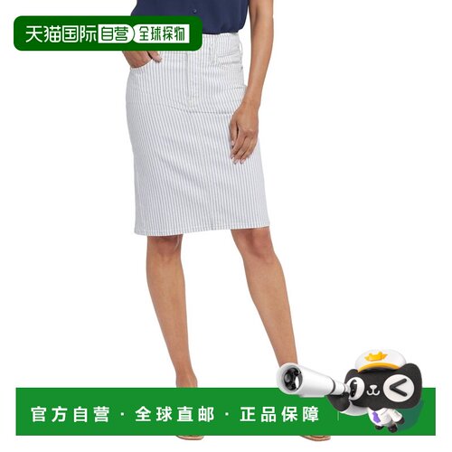 自营NYDJ Skirt Mini Skirt - WHITE A字裙半身裙美国直发奥莱